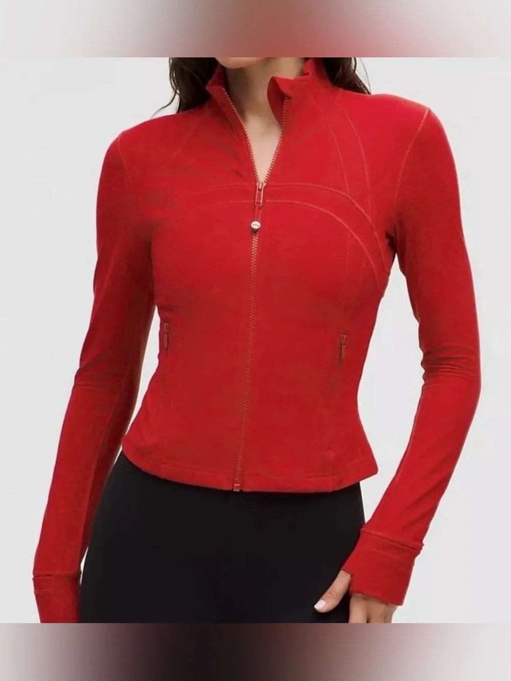 lululemon athletica Define Cropped Jacket in Oxford Red size 2 (no tags)